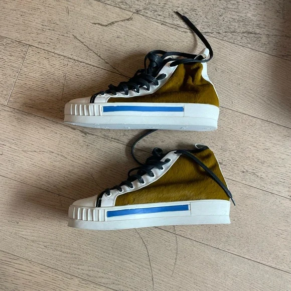 Carven TEXTURED HI-TOP SNEAKERS - Picture 12 of 13